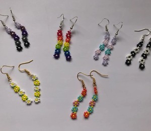 Luxury Quality <b>Emerald</b> Green Beaded Tassel Earrings - Product Image 1