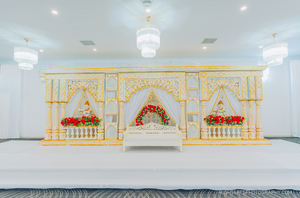 Panneaux de scène de mariage 3D sur le thème de l'éléphant indien du sud vintage détachable décorations américaines en fibre de tendance pour la réception BackdropUK - Product Image 4