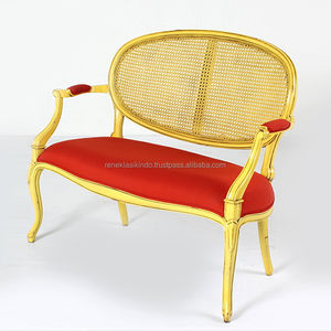 Living Room <b>Chairs</b> Made Of Mahogany And <b>Rattan</b> With Soft Foam Seats Model No. 1703 - Product Image 2