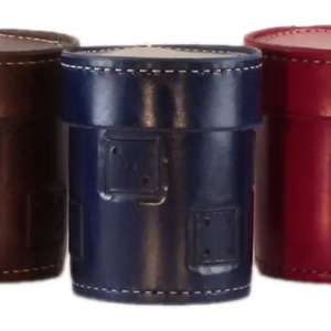 Tasse à dés en cuir avec couvercle 100% tasse à dés en cuir d'origine meilleure tasse à dés en cuir avec prix approprié - Product Image 2
