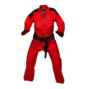 Uniforme de Artes Marciales Jiu Jitsu BJJ Gi 100% Algodón Transpirable de Secado Rápido con Logotipo Frontal Personalizado Traje de Entrenamiento 300g - Product Image 5