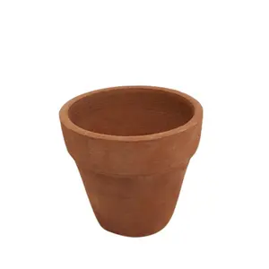 Pot rond en argile couleur naturelle Style moderne Vases en céramique et en terre cuite pour la décoration de la maison et la décoration de Table