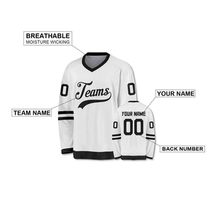 Maillot de hockey sur glace à manches longues de qualité supérieure pour homme, uniforme confortable et grande taille à logo personnalisable, vêtements de hockey sur glace de qualité supérieure - Product Image 4
