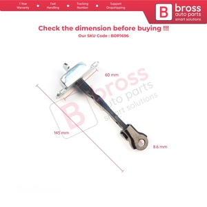 BDP1696 Frein de porte arrière, butée de porte, limiteur de porte, sangle de retenue pour i10 MK1 PA 2007-2018 794800X000 794900X000 - Product Image 5