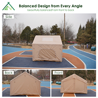 Tente Gonflable Familiale Quatre Saisons 7,5m² 310x245x215cm en Oxford 210D Imperméable avec Chambre et Chambres à Coucher, Idéale pour le Camping et le Glamping (Vente en Gros)