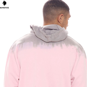 เสื้อมีฮู้ดแบบสวมหัวของผู้ชายผ้าเทอร์รี่ผ้าฝ้าย100% น้ำหนักเบาลายนูนทึบออกแบบได้ตามต้องการสำหรับฤดูหนาว - Product Image 5