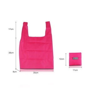 Bolsas de compras plegables reutilizables de poliéster ligero para alimentos y comestibles - Product Image 6