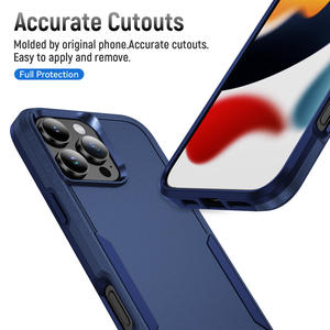 Étui hybride Strong Armor pour iPhone 16 Pro Max, protection intégrale antichoc, bleu marine - Product Image 5