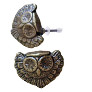 Boutons de hibou anciens en laiton américain en fonte industrielle pour salle de bain cuisine chambre à coucher salon villa tiroir poignée d'armoire - Product Image 6