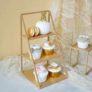 2026 Modern Metal Cupcake <b>Dessert</b> Display Riser With Handmade Touch For Elegant Catering Events And Party Settings - Product Image 4