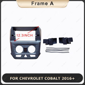 Aijia Cadre d'écran de voiture pour 2016-2018 CHEVROLET COBALT Car Radio Audio Fascia 12.3Inch GPS Dashboard USB Connection Gray - Product Image 3