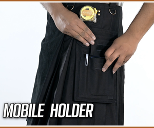 WORKERS Kilt avec ceinture-Tablier en cuir de vache certifié 100% 100% en tissu de coton de canard-OKEO-TEX de travail Modish - Product Image 5