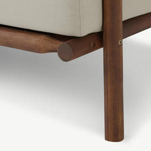 Canapés de jardin Mobilier de jardin extérieur Trois places Bois de teck Patio-Amai - Product Image 5