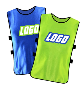 Custom Logo Front Blanks Soccer Training Vest Football Mesh <b>Bibs</b> 100% Polyester Quick Dry Breathable Sleeveless - Product Image 6