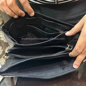 Vente chaude sac à main en cuir de vachette multi-usages cheveux sur cacher sac à bandoulière en cuir véritable bracelet à double fermeture éclair sacs à main - Product Image 6