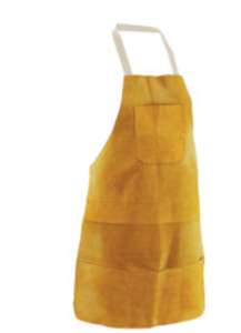 Delantales de soldadura de cuero de vaca, cuero genuino dorado con correas personalizadas - Product Image 6