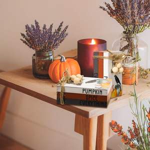 3 Pcs Thanksgiving Fall Decor pour la maison Mini Book Wood Tiered Tray Decor Halloween Autumn Book Stack Bundle - Product Image 5