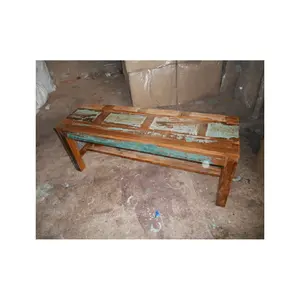 Reclaated mobiliário lojas de madeira jardim cadeiras de madeira sólida café mesa de móveis de madeira fornecedor