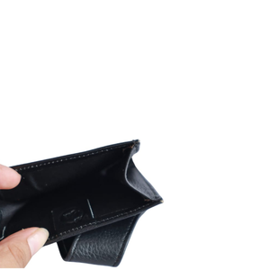 Indang Apang Galeri Porte-cartes à pince en rotin en cuir véritable d'Indonésie avec fermeture à bouton - Product Image 2