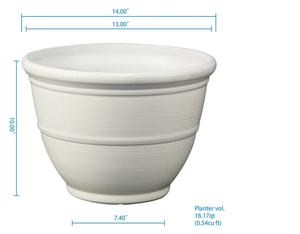 Maceta Blanca Premium, Maceta y Cubo para Flores de Alta Calidad, Fácil de Transportar, Precio de Oferta - Product Image 1