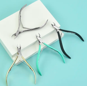 Ciseaux coupe-cuticules 4 couleurs en acier inoxydable pour manucure et peau morte Pince à bec d'aigle pour pédicure - Product Image 6