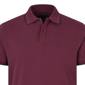 100% ผ้าฟลีซสำหรับผู้ชายผ้าฝ้ายย้อมสีล้วนสีแดงเข้มเป็นมิตรต่อสิ่งแวดล้อมสำหรับเสื้อผ้าลำลองออกแบบโลโก้ได้ตามต้องการ - Product Image 2