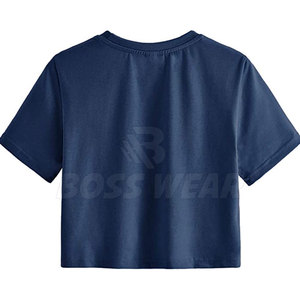T-shirt court personnalisé de haute qualité pour femme, conception OEM, en coton/polyester durable, écologique et à séchage rapide - Product Image 2