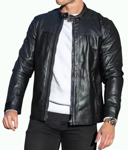 Chaquetas de Cuero OEM Diseño Personalizado para Hombre, Estilo Popular de Otoño, Chaqueta de Cuero para Hombre, Chaqueta de Cuero PU con Cremallera Moderna para Hombre - Product Image 5