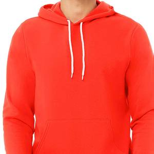 Sweat à capuche en polaire pour homme Coupe ample Ultra doux Sweat à capuche avec poches Orange Bella Canvas Sweat à capuche de travail - Product Image 5