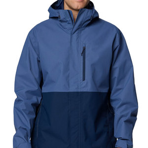 Veste de pluie d'hiver de style de rue pour hommes Vêtements d'extérieur décontractés avec col montant Tissu à capuche Veste de pluie de haute qualité - Product Image 1