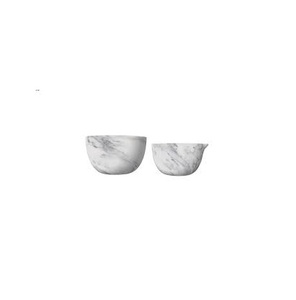 Cuenco de mármol elegante, la mejor calidad, artesanía, superventas, cuenco de mármol para servir con base de latón, 2 cuencos de diferentes tamaños - Product Image 6