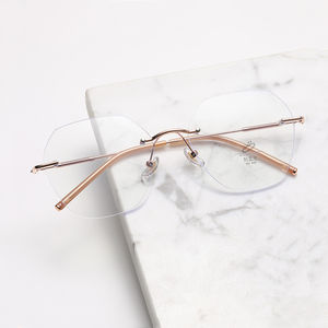 Lunettes Photochromiques <span class=keywords><strong>Anti</strong></span> Lumière Bleue Argent Or Grand Irrégulier Sans Monture Homme Lunettes <span class=keywords><strong>Photogray</strong></span> <span class=keywords><strong>Anti</strong></span> Reflection <span class=keywords><strong>Lunette</strong></span> Lunettes pour Hommes - Product Image 5