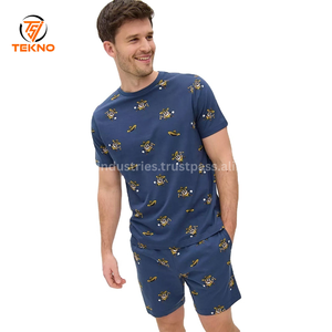 Ropa de gimnasio para hombre con estilo, conjunto doble, nuevo estampado, camisa de manga corta, pantalones cortos, tela suave transpirable, talla grande, ajuste relajado, verano, OEM - Product Image 4