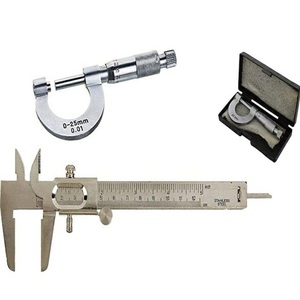 Micrómetro de Tornillo MAYALAB 0-25mm, Acero Inoxidable y Latón, Modelo Mbm228, Precisión de 0.002mm, Resolución de 0.01mm, Dimensiones Exteriores - Product Image 1