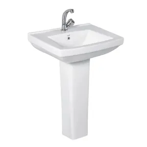 Reasonable Supply of High Standard Grade Bathroom and Kitchen Ceramic Wash Basin Pedestal Available at Affordable Price