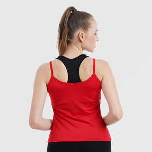 Dernière conception couleur unie été Style Fitness O cou chemise sans manches taille adulte femmes course débardeurs - Product Image 4