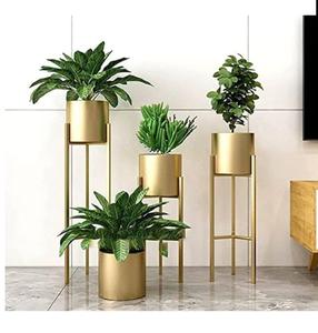 Jardinière décorative d'extérieur sur mesure, finition noire, support de plante de haute qualité, pot de fleurs à prix de gros - Product Image 2