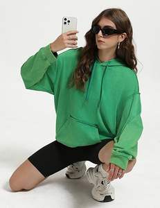 เสื้อฮู้ดผู้ชายทรงโอเวอร์ไซส์วินเทจทรงโอเวอร์ไซส์เสื้อฮู้ดสวมหัวโลโก้ออกแบบได้ตามต้องการ - Product Image 3