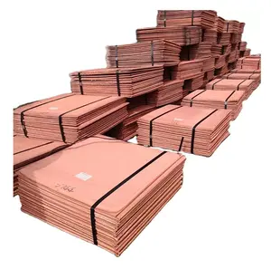 Mejor precio Cátodos de cobre puro Cátodo Pureza Cu99.99 Stock a granel disponible con embalaje personalizado
