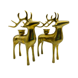 เชิงเทียนชิมแปนซีทองเหลืองโบราณที่วางเทียนบนโต๊ะของโรงแรมบ้านโลหะตกแต่งด้วยลวดลายโบราณ - Product Image 5