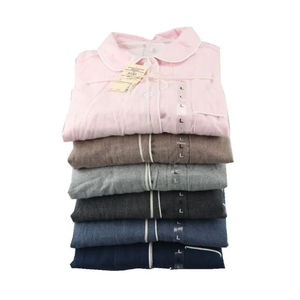 Ropa de dormir 100% conjunto de pijamas de seda pura invierno mujer Pijamas de seda con pijamas de algodón de alta calidad ropa de dormir - Product Image 5