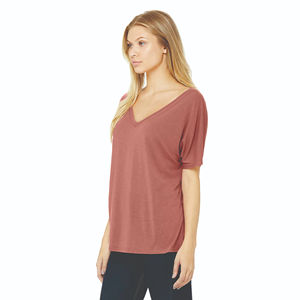 Fabriqué en usine personnalisé 100% coton T-Shirt coupe régulière à manches courtes Logo personnalisé coupe régulière T-shirt nouveauté col en V t-shirts - Product Image 2