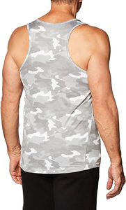 Camisetas sin mangas musculosas para gimnasio para hombre, camisetas lisas transpirables de secado rápido para entrenamiento, camisetas de gimnasio de talla grande personalizables OEM al por mayor - Product Image 6