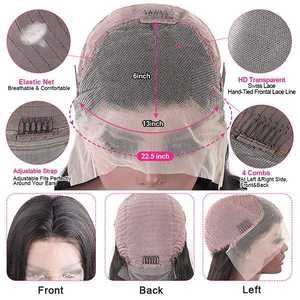 Peluca Bob corta rizada profunda barata, peluca <span class=keywords><strong>de</strong></span> cabello humano Hd con encaje frontal completo, proveedor <span class=keywords><strong>de</strong></span> peluca con encaje Frontal virgen para mujeres negras - Product Image 5