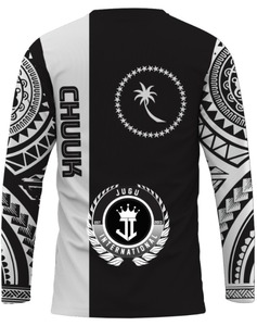 T-shirt de sport à manches longues pour homme, personnalisé, sublimé, écologique, respirant, en tissu tricoté 100% polyester, coupe ample, imprimé - Product Image 2