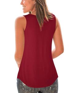 เสื้อกล้ามผู้หญิง ผ้าถักโพลีเอสเตอร์ 180 กรัม คอทรงโอ สายเดี่ยวบาง ผูกโบว์ สไตล์ลำลอง ระบายอากาศ แห้งเร็ว เป็นมิตรกับสิ่งแวดล้อม เหมาะสำหรับฤดูร้อน - Product Image 4