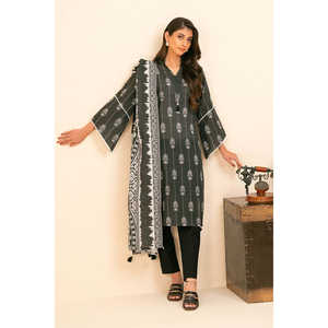 ชุดสัลวาร์ คามีซ ผ้าฝ้ายพิมพ์ลาย 3 ชิ้น พร้อมผ้าคลุมไหล่ สำหรับงานเทศกาล ชุดพื้นเมืองสไตล์ปากีสถาน-อินเดีย รุ่น SD-52256 - Product Image 2