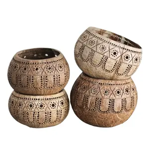 OEM/ODM Coconut Shell Bowl Competitive Price Lacquered Coconut Bowls Factory Direct Wholesale Style Asia Coconut Bowls