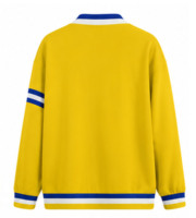 Neues Design Sigma Gamma Rho Trikot Sorority Stehkragen Bestickte Knopfleiste Streifenmuster Wollgefüttert Winter College