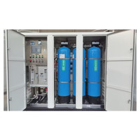 Ligne complète de traitement d'eau par osmose inverse avec réservoir sous pression et pompe, capacité de 1000 l/h, garantie 1 an pour l'eau en bouteille